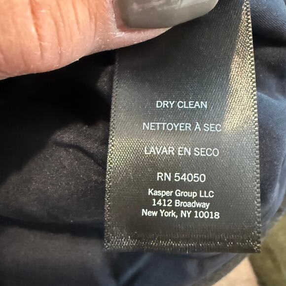 Women's Kenneth Cole Navy Pinstripe Bomber Baseball Jacket Size L NEW - Picture 5 of 7